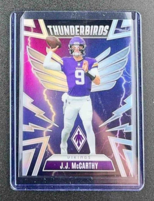 J.J. MCCARTHY 2025 PANINI PHOENIX #33 THUNDERBIRDS VIKINGS