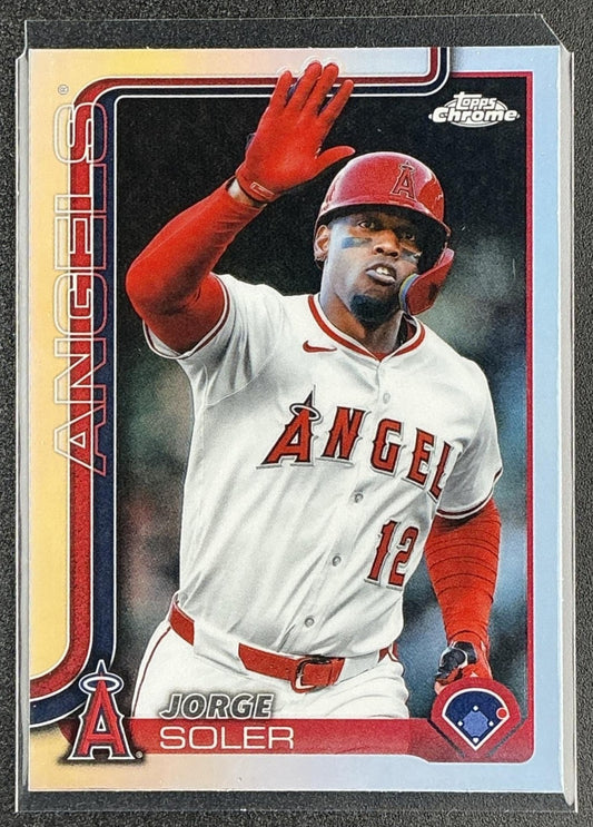JORGE SOLER 2025 TOPPS CHROME UPDATE #USC133 REFRACTOR ANGELS