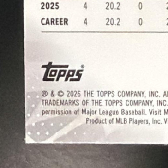 BRANDON SPROAT 2026 TOPPS FINEST #37 RC BREWERS