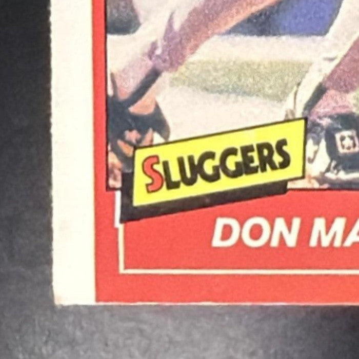 DON MATTINGLY 1987 FLEER BASEBALL'S BEST SLUGGERS VS. PITCHERS #25 YANKEES