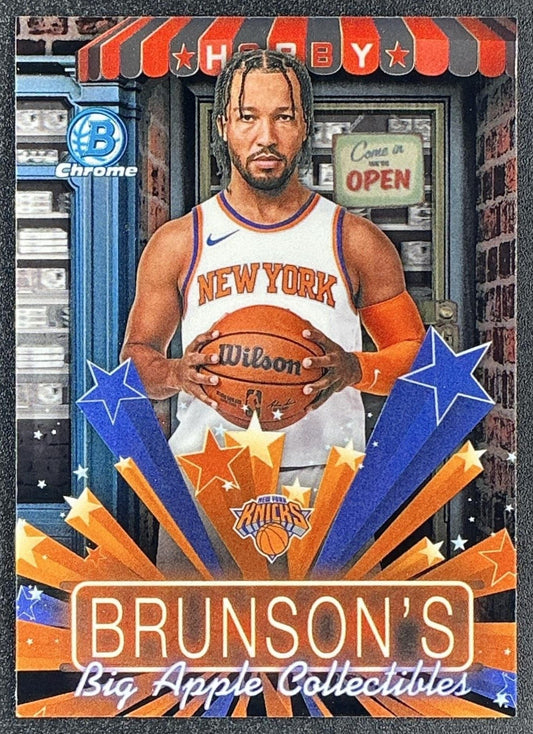 JALEN BRUNSON 2025-26 BOWMAN #HS-11 CHROME HOBBY STARS KNICKS