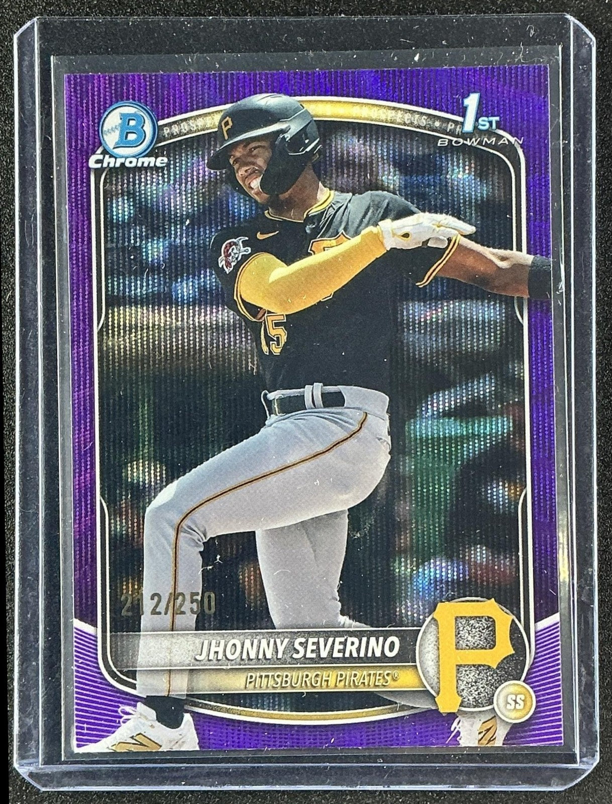 2025 Bowman Chrome Jhonny Severino #BCP-233 Purple Wave Refractor /250 1st
