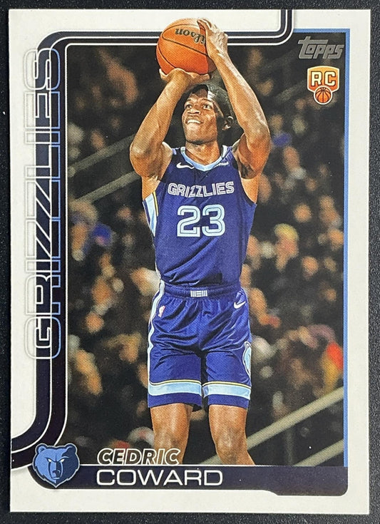 CEDRIC COWARD 2025-26 TOPPS #211 RC GRIZZLIES