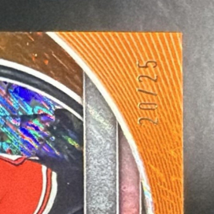 COBY WHITE 2025-26 BOWMAN #BCV-71 CHROME ORANGE SHIMMER REFRACTOR 20/25 BULLS