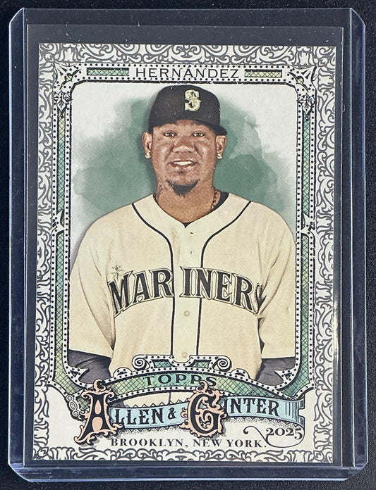 FELIX HERNANDEZ 2025 TOPPS ALLEN & GINTER #171 FOIL FILIGREE MARINERS