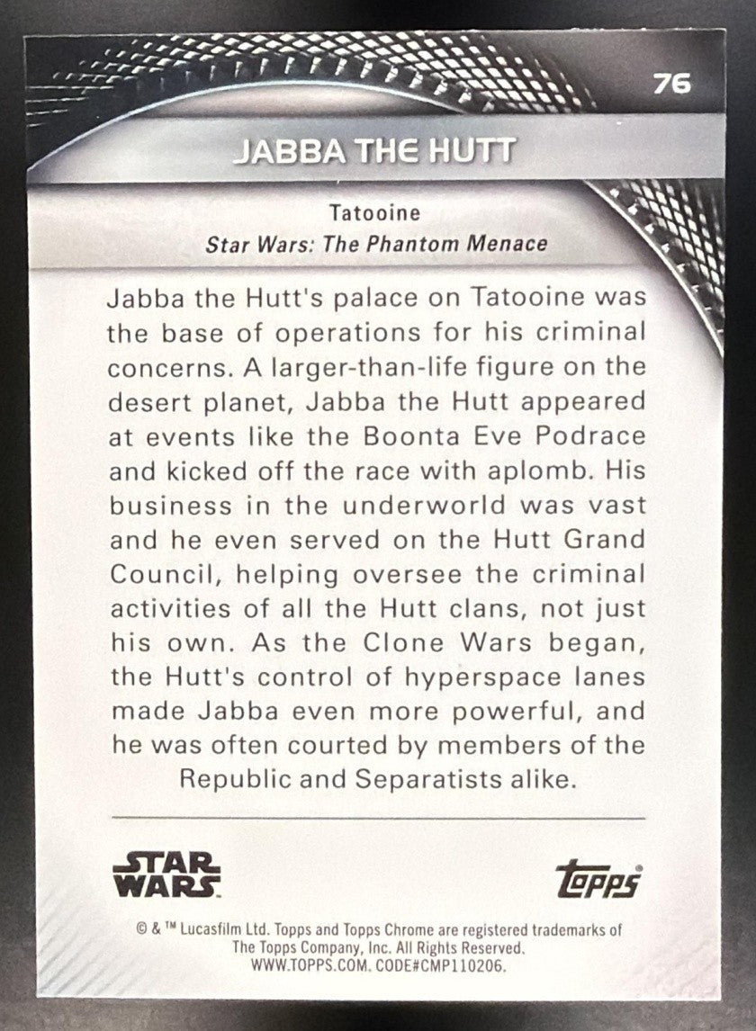 JABBA THE HUTT 2025 TOPPS STAR WARS HYPERSPACE #76