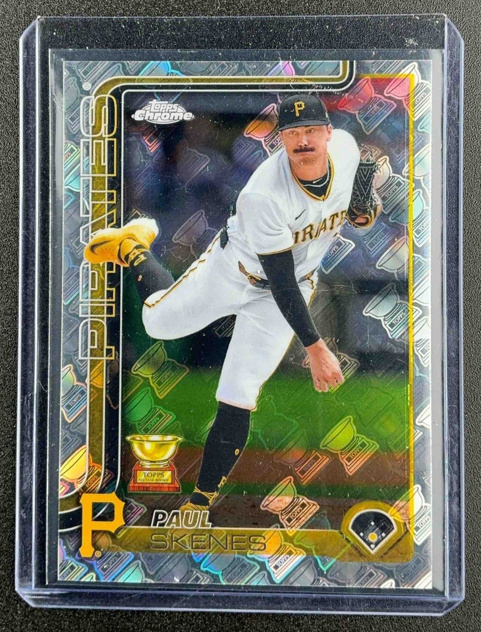 PAUL SKENES 2025 TOPPS CHROME UPDATE #98 CUP-FRACTOR VARIATION PIRATES