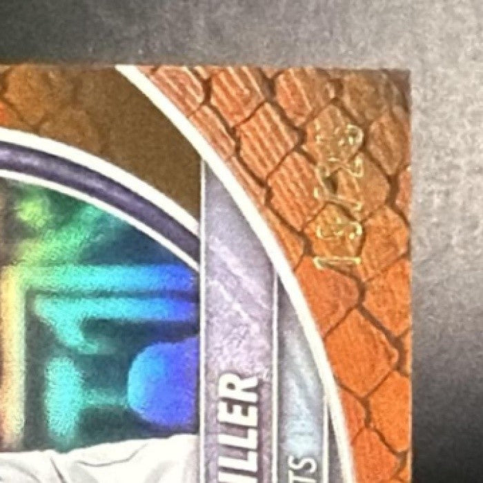 2025 Bowman Brandon Miller #BCV-87 Chrome Reptilian Orange Refractor /25