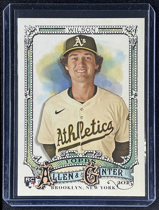 JACOB WILSON 2025 TOPPS ALLEN & GINTER #105 RC ATHLETICS