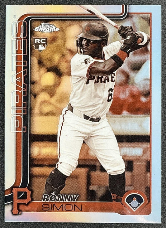RONNY SIMON 2025 TOPPS CHROME UPDATE #USC35 SEPIA REFRACTOR RC PIRATES