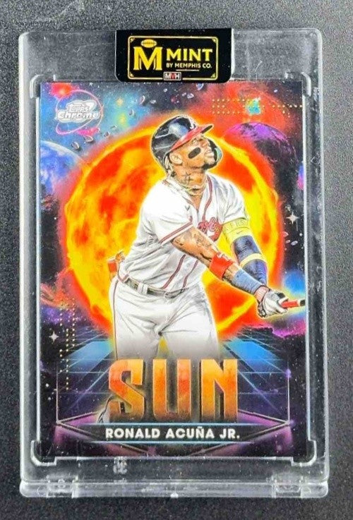 RONALD ACUNA JR. 2025 TOPPS COSMIC CHROME #PPS-3 PLANETARY PURSUIT SUN BRAVES