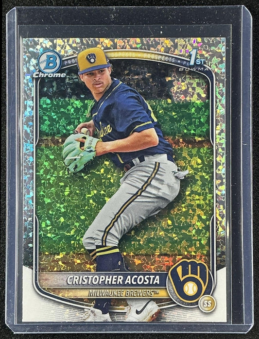 2025 Bowman Chrome Cristopher Acosta #BCP-176 Mini Diamond Refractor 1st