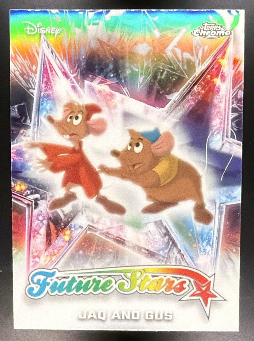 JAQ AND GUS 2026 TOPPS CHROME DISNEY #FS-8 FUTURE STARS CINDERELLA