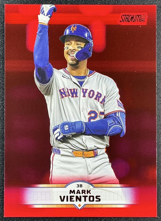 MARK VIENTOS 2025 TOPPS STADIUM CLUB #129 RED FOIL METS