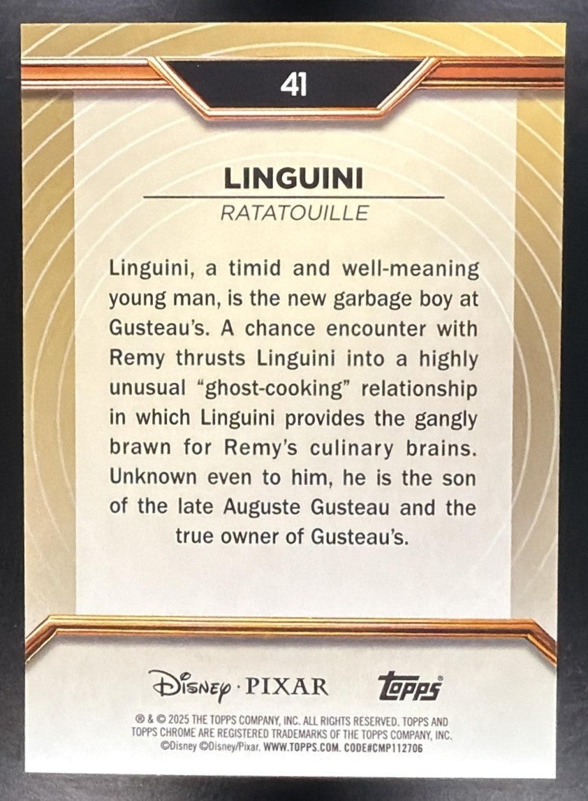 LINGUINI 2025 TOPPS PIXAR GOLD #41 GILDED KALEIDOSCOPE ETCH REFRACTOR