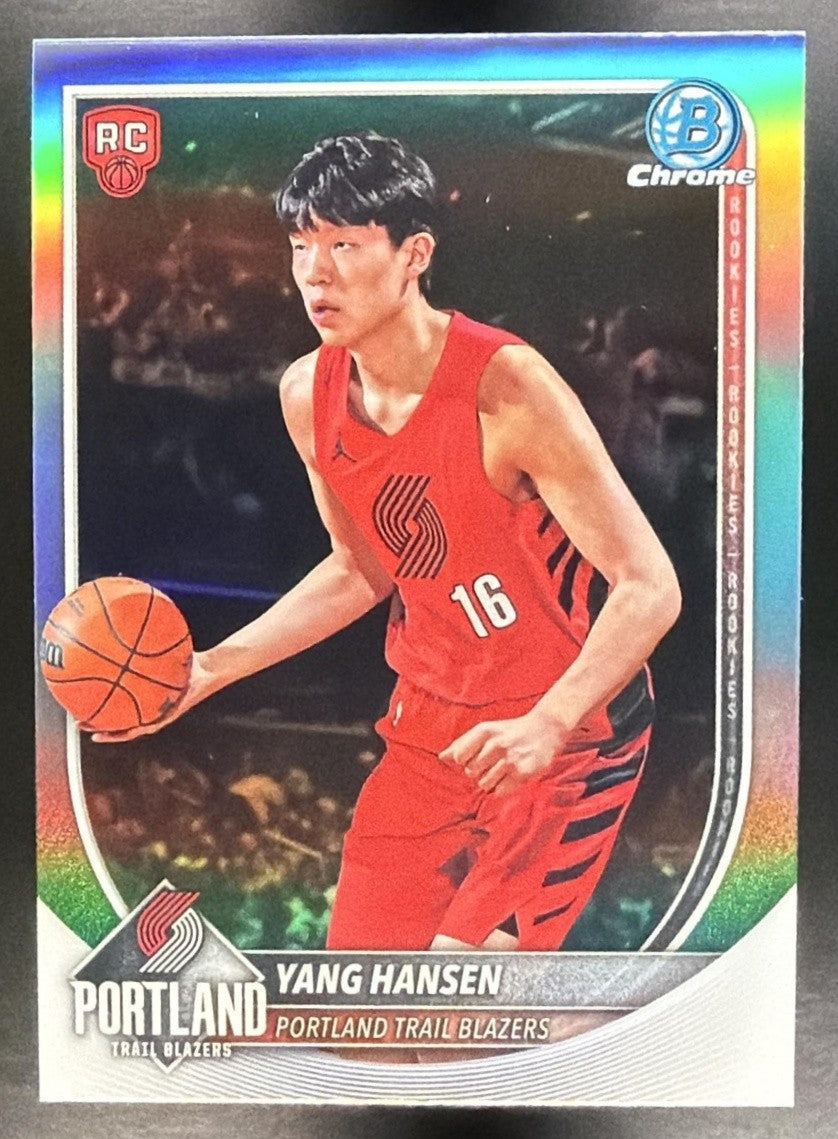 2025 Bowman Yang Hansen #BRR-16 Chrome Red Rookie Variation SP RC
