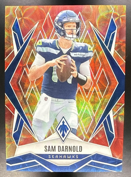 SAM DARNOLD 2025 PANINI PHOENIX FACTORY SET #49 FIREBURST /350 SEAHAWKS
