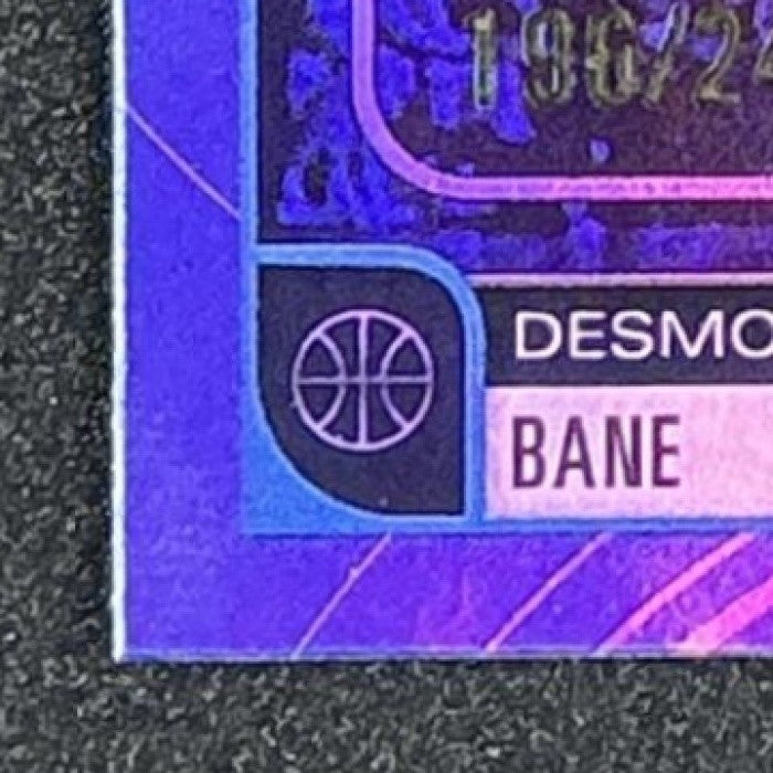 2025 Topps Hoops Desmond Bane #214 Rainbow Green and Blue Foil /249