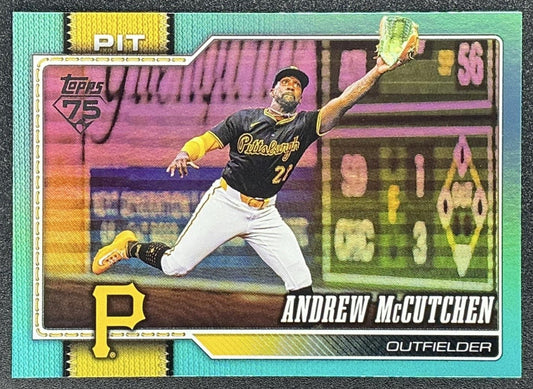 ANDREW MCCUTCHEN 2026 TOPPS #131 AQUA HOLO FOIL PIRATES