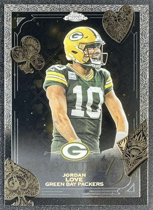 JORDAN LOVE 2025 TOPPS CHROME #F15-17 FORTUNE 15 PACKERS
