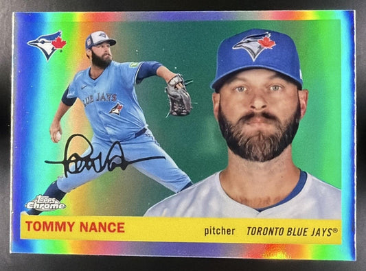 TOMMY NANCE 2025 TOPPS CHROME PLATINUM ANNIVERSARY #378 REFRACTOR BLUE JAYS