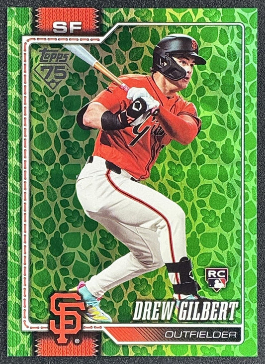 DREW GILBERT 2026 TOPPS #155 HOLIDAY GIANTS