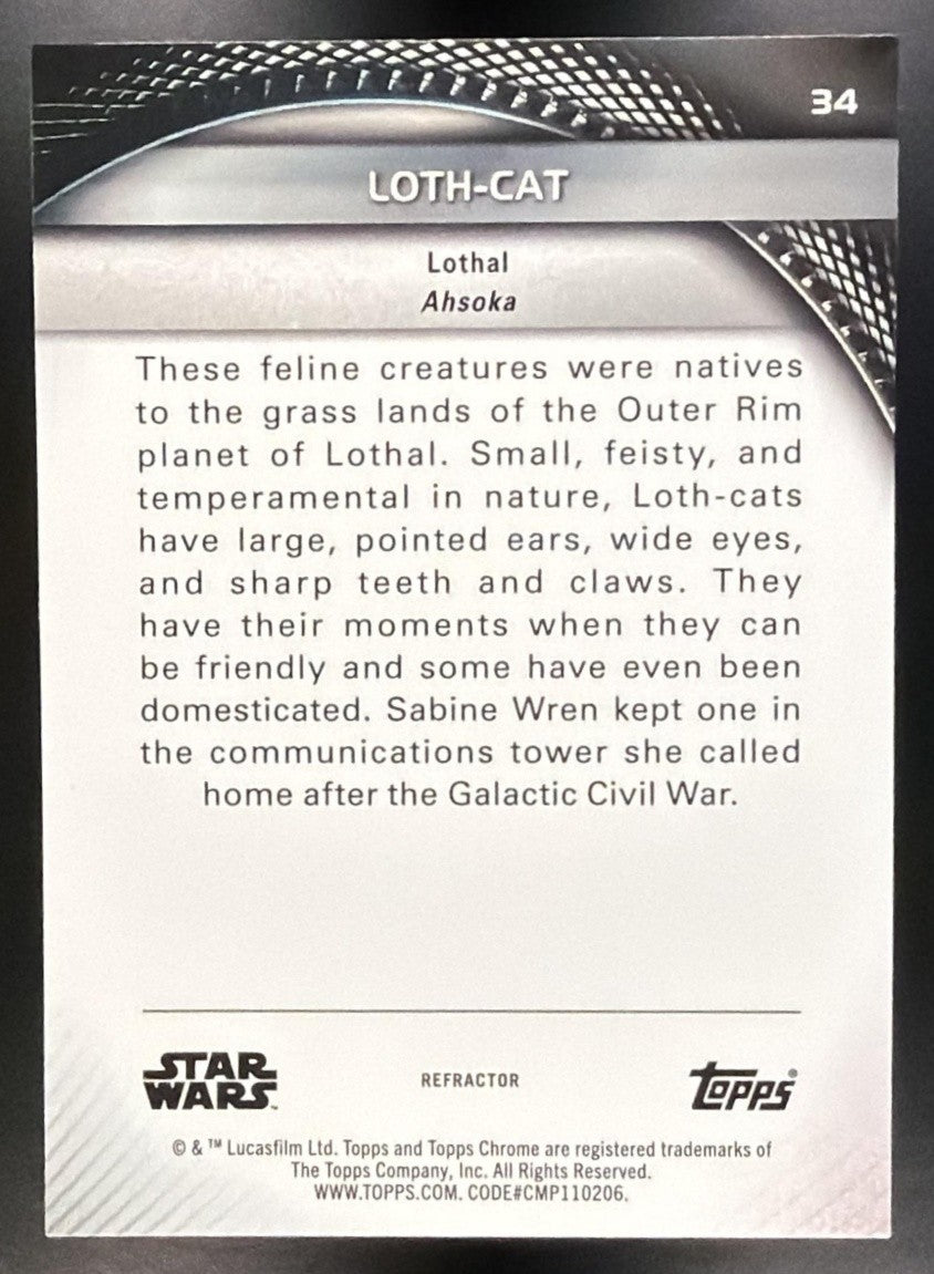 LOTH-CAT 2025 TOPPS STAR WARS HYPERSPACE #34 REFRACTOR