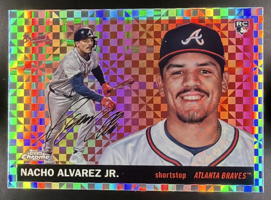 2025 Topps Chrome Platinum Anniversary Nacho Alvarez Jr. #220 X-Fractor RC