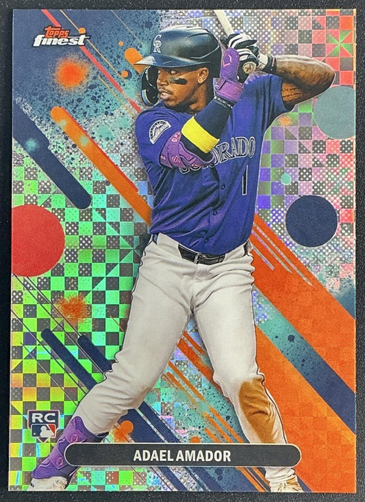 ADAEL AMADOR 2025 TOPPS FINEST #65 COMMON X-FRACTOR RC ROCKIES