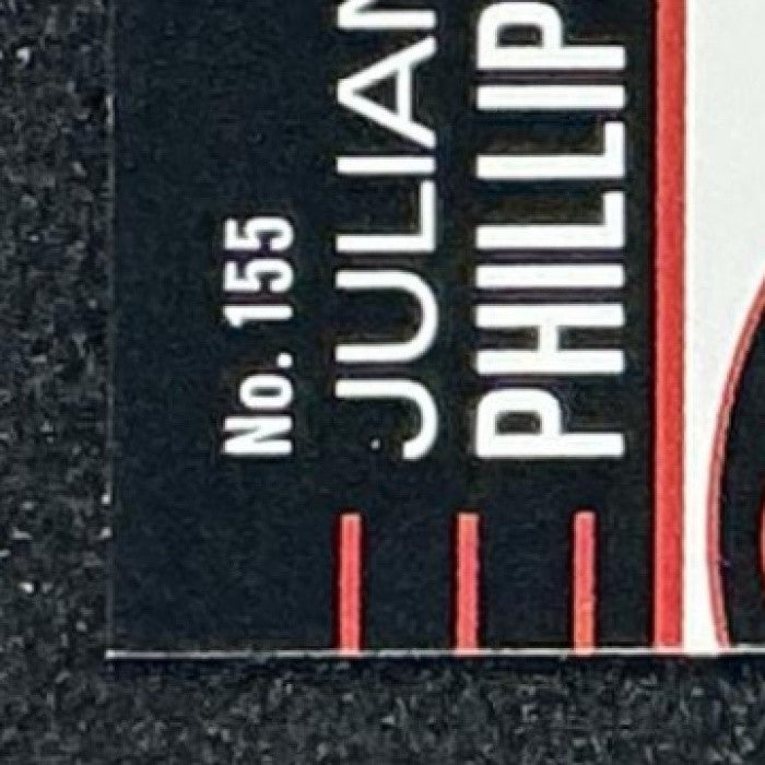 JULIAN PHILLIPS 2025-26 TOPPS HOOPS #155 LIGHT BURST BULLS