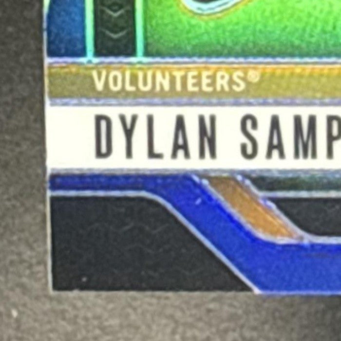 DYLAN SAMPSON 2025 PANINI PRIZM DRAFT PICKS #122 BLUE 109/249 RC VOLUNTEERS