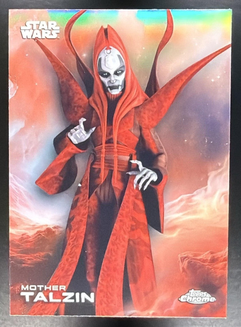 MOTHER TALZIN 2025 TOPPS CHROME STAR WARS #136 RAINBOW REFRACTOR