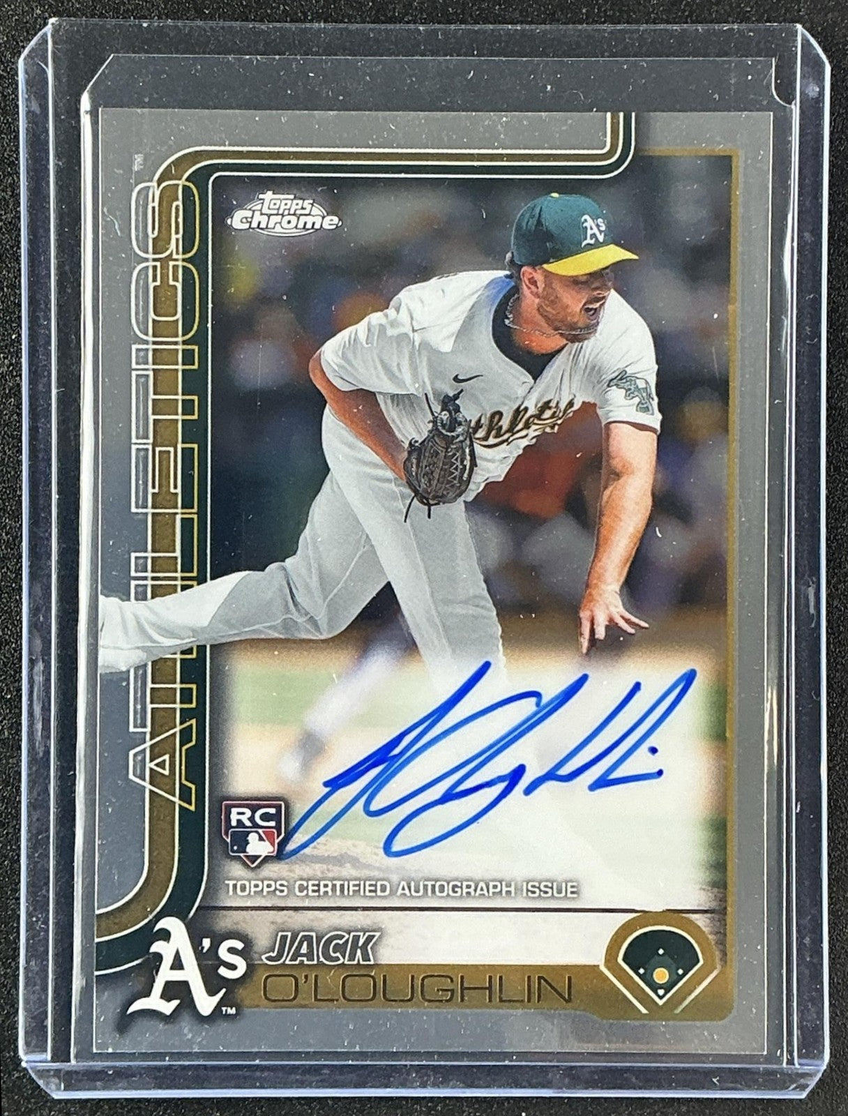 JACK O'LOUGHLIN 2025 TOPPS CHROME #RA-JO ROOKIE AUTO RC ATHLETICS