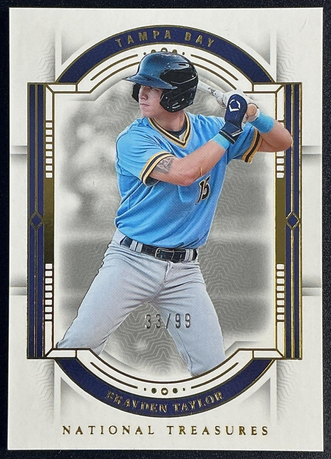 BRAYDEN TAYLOR 2024 PANINI NATIONAL TREASURES #57 33/99 RAYS