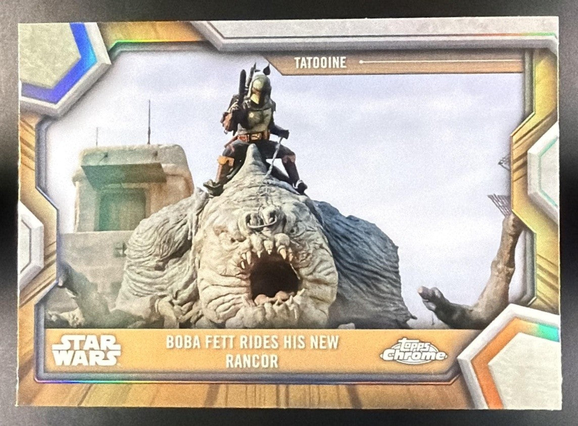 2025 Topps Star Wars Hyperspace Boba Fett Rides His New Rancor Galactic Eras