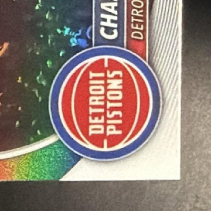 CHAZ LANIER 2025-26 BOWMAN #BRR-38 CHROME RED ROOKIE VARIATION SP RC PISTONS