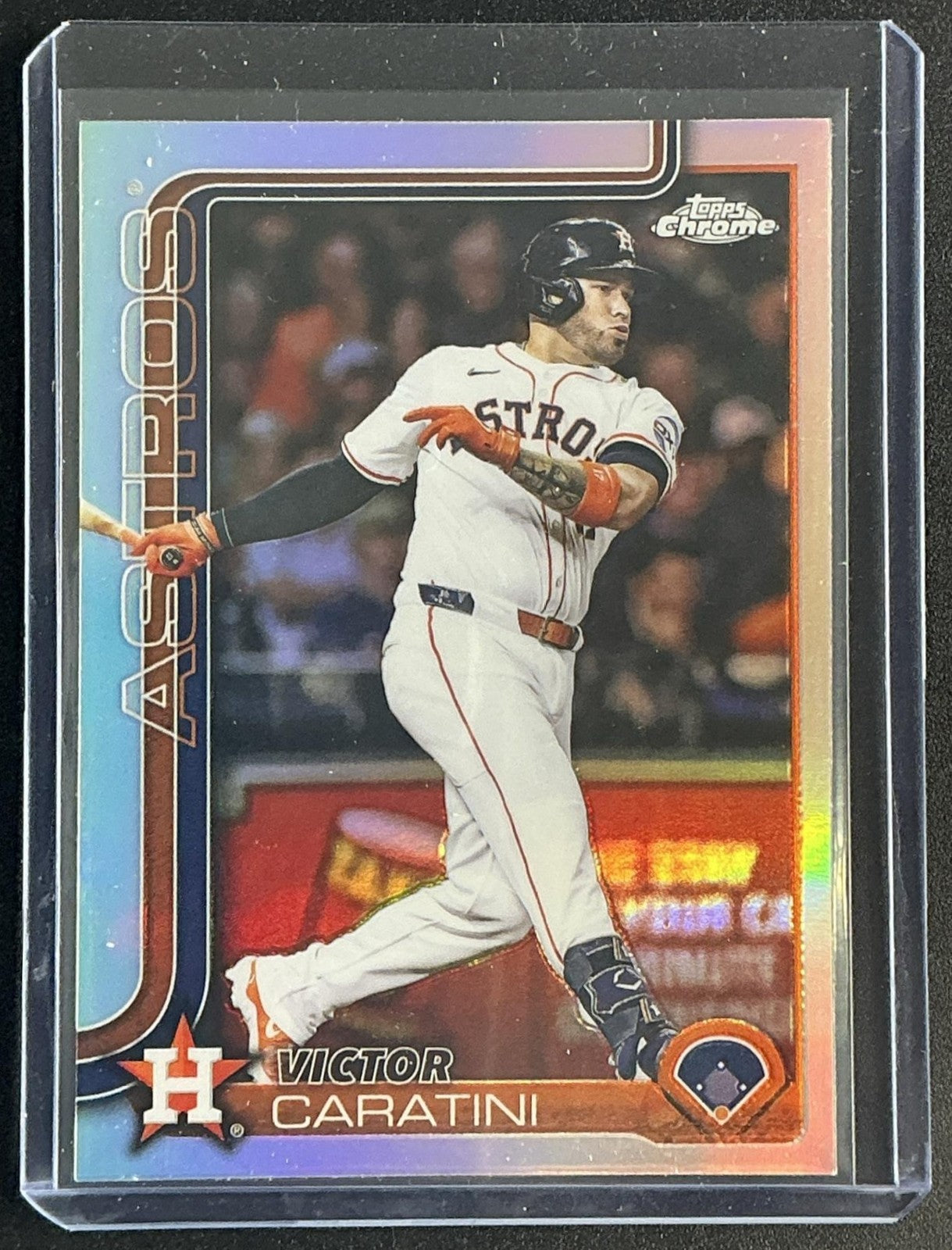 VICTOR CARATINI 2025 TOPPS CHROME UPDATE #USC57 REFRACTOR ASTROS