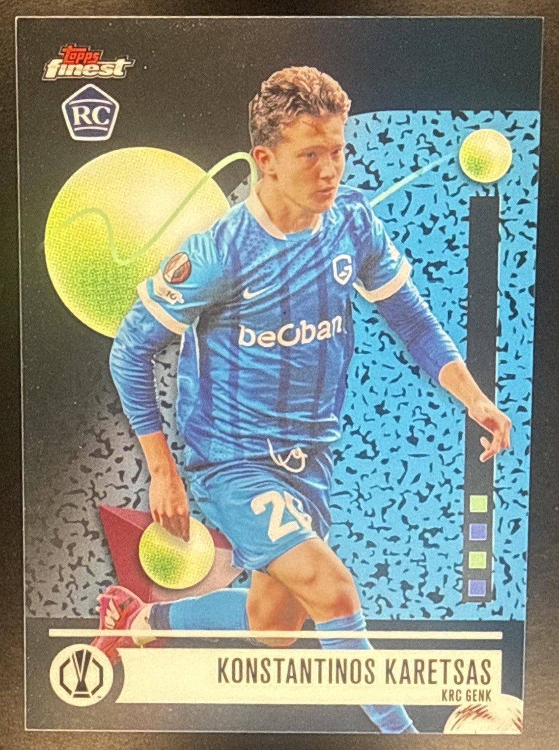 2025 Topps UEFA Club Competition Finest Konstantinos Karetsas #170 Common RC