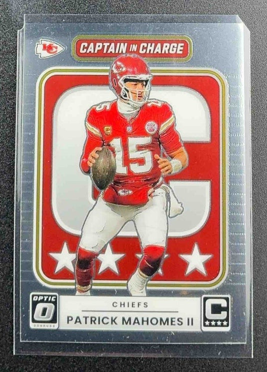 PATRICK MAHOMES II 2025 PANINI DONRUSS OPTIC #6 CAPTAIN IN CHARGE CHIEFS