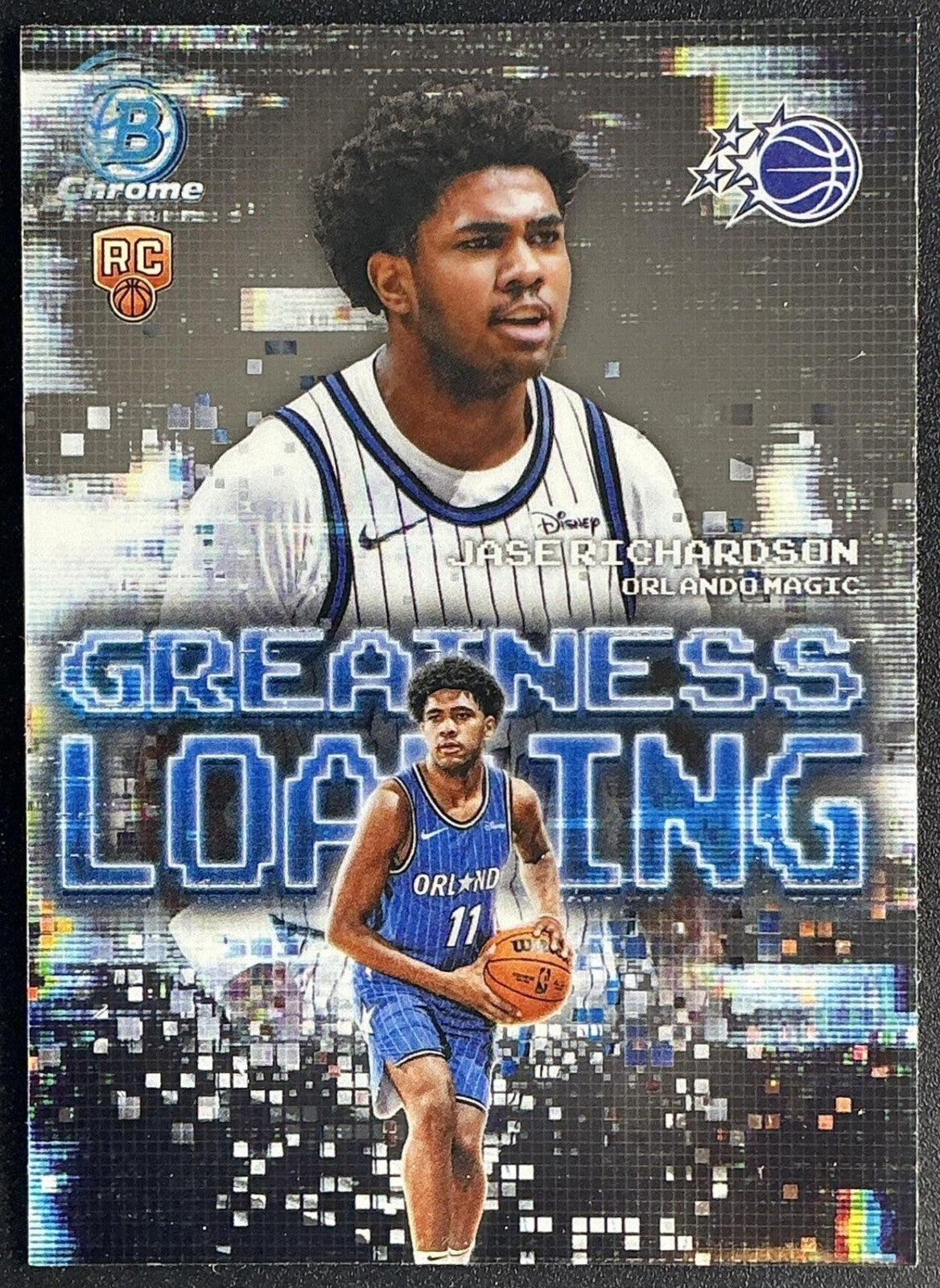 JASE RICHARDSON 2025-26 BOWMAN #GL-25 CHROME GREATNESS LOADING RC MAGIC