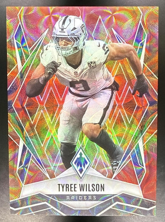 TYREE WILSON 2025 PANINI PHOENIX FACTORY SET #104 FIREBURST /350 RAIDERS