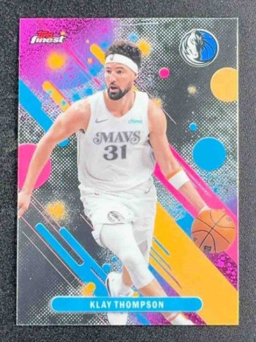 KLAY THOMPSON 2025-26 TOPPS FINEST #89 COMMON MAVERICKS
