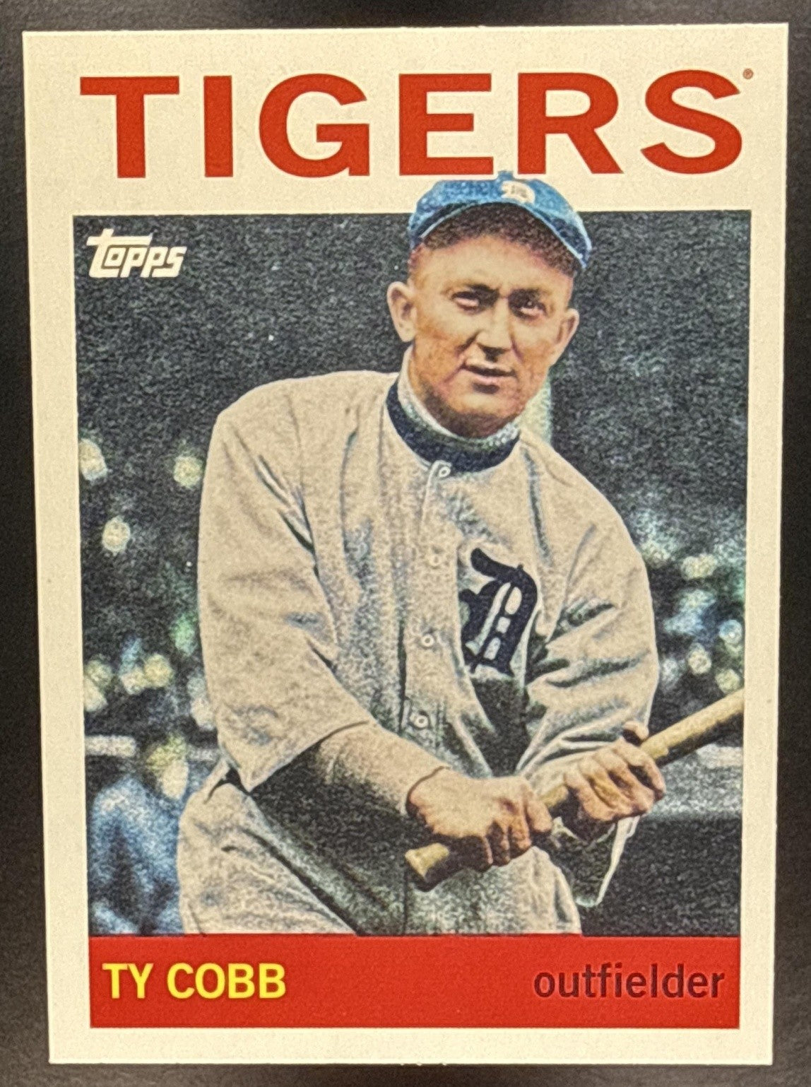 TY COBB 2025 TOPPS ARCHIVES #77 1964 DESIGN TIGERS