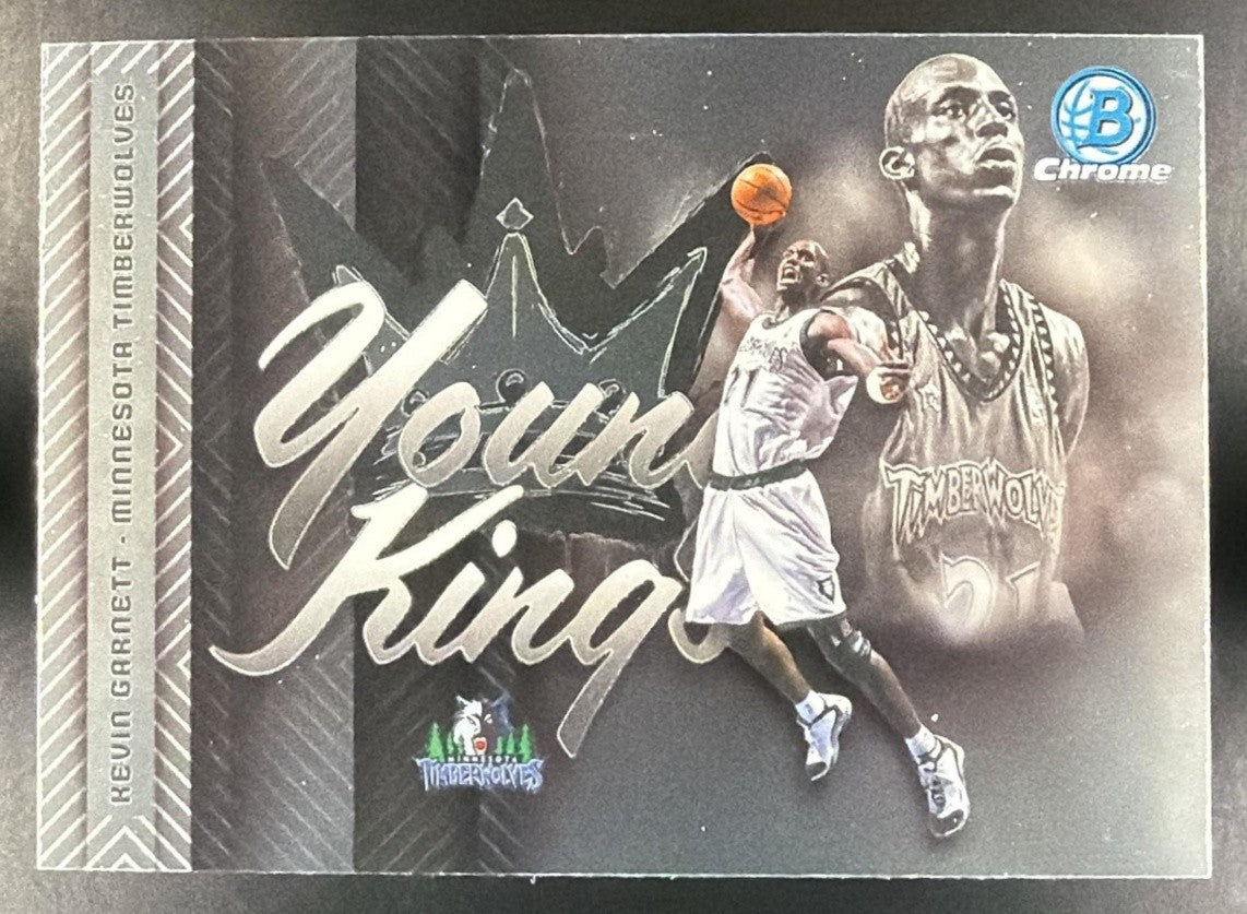 KEVIN GARNETT 2025-26 BOWMAN #YK-21 CHROME YOUNG KINGS TIMBERWOLVES