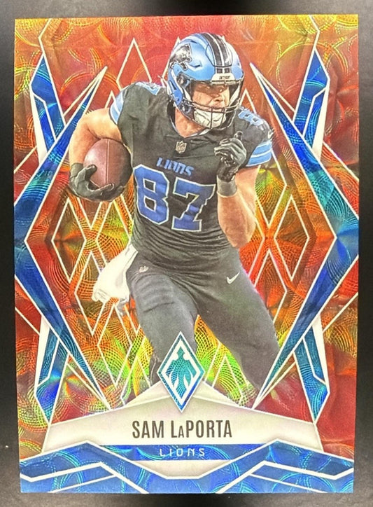 SAM LAPORTA 2025 PANINI PHOENIX FACTORY SET #44 FIREBURST /350 LIONS