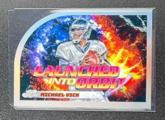 MICHAEL VICK 2024 TOPPS COSMIC CHROME #LIO-14 LAUNCHED INTO ORBIT EAGLES