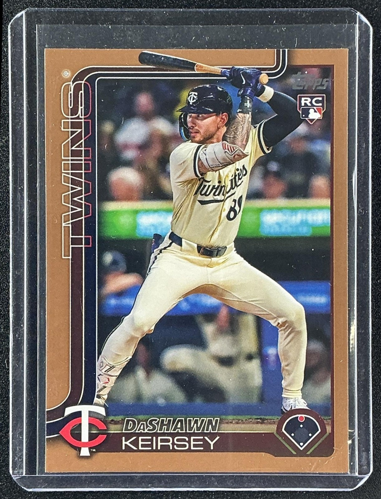 DASHAWN KEIRSEY 2025 TOPPS #605 GOLD 1101/2025 RC TWINS