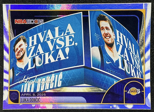 LUKA DONCIC 2025-26 TOPPS HOOPS #269 RAINBOW FOIL SEASON HIGHLIGHT LAKERS