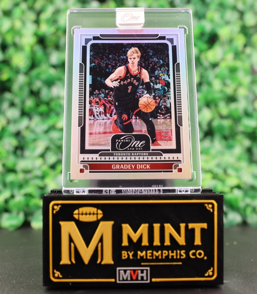 GRADEY DICK 2024-25 PANINI ONE AND ONE /75 BASE SILVER TORONTO RAPTORS #15