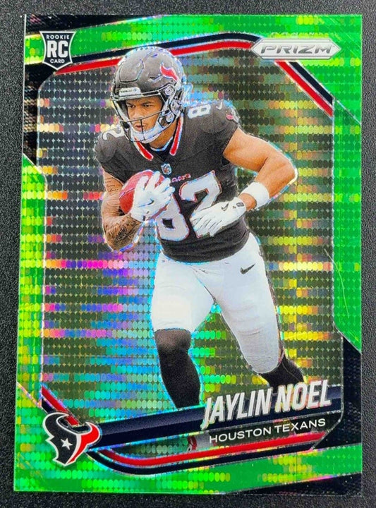 JAYLIN NOEL 2025 PANINI PRIZM #386 NEON GREEN PULSAR RC TEXANS
